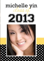 Black and Gold Graduation Party Invitation