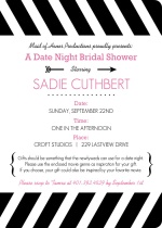 Movie Themed Date Night Bridal Shower Invitation