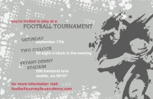 Gray Annual Football Party Invitation