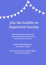 Stadium Flags Superbowl Invitation