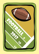 Football Field Football Invitation