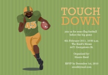 Run for the Goal Football Invitation