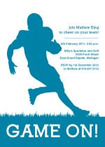 Runningback Football Invitation