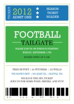 Season Ticket Holder Football Invitation