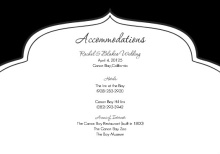 Black and White Lace  Enclosure Card