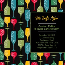 Celebrating Single-ness Divorce Party Invitation