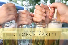 Cheers to the Single Life Divorce Party Invitation