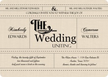 Western Love  Wedding Invitation