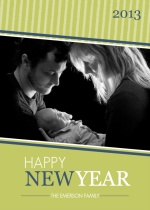 Contemporary New Year Photo Card