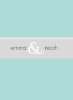 Blue and White Wintry  Save the Date Card