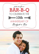 BAR-B-Q Anniversary Party Invite