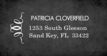 Vintage Chalkboard Photo Wedding  Address Labels