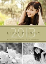 Light Green Graduation Announcement
