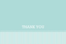 Turquoise Banner  Graduation Thank You Card