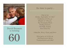 60th Birthday Party Invitation