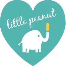 Turquoise Little Peanut Boy Baby Shower Invite