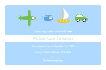 Transportation Birth Announcement