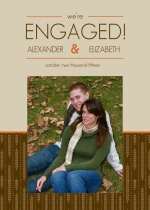 Fall Themed Engagement Announcements