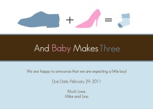 Shoes Silhouettes Pregnancy Announcement
