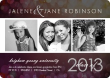 Through the Years Graduation Invitation