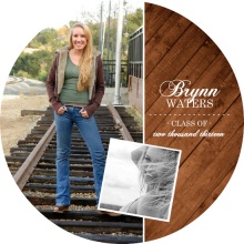 Country Wood Grain Graduation Invitation