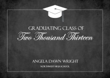 Blackboard Graduation Party Invite