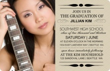 Taupe Photo Graduation Invites