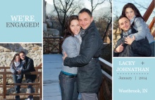 Blue Photo Engagement Announcement