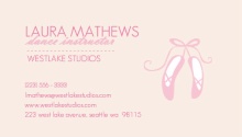 Ballet Slippers Business Card
