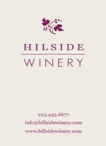 Purple Grape Vine Winery Business Card