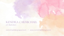 Elegant Watercolor Business Card