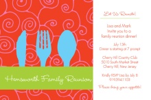 Place Setting Family Reunion Invitation