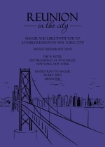 Reunion In The City Family Reunion Invitation