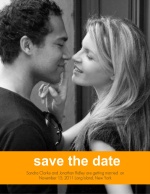 Orange Stripe Save The Date