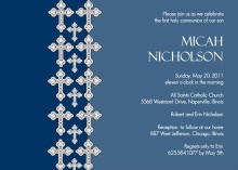 Cathedral Crosses Communion Invitation