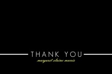Black Multi Photo  Graduation Thank You Card