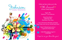 Bright and Bold Family Reunion Invitation