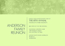 Soft Green Floral Family Reunion Invitation