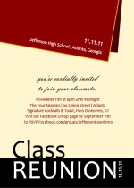 Diploma Class Reunion Invitation