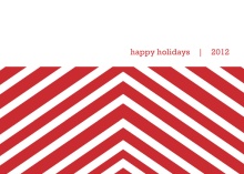 Red Chevrons  Holiday Card