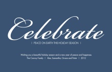 Celebrate Peace on Earth Holiday Card