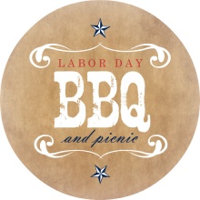 Brown Western Style Barbecue Invitation