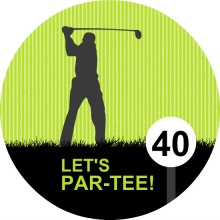 Golf Par-Tee 40th Birthday Invitation