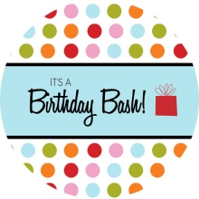Circles 40th Birthday Bash Party Invitation