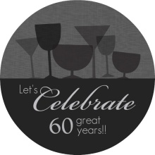 Cheers to 60 Birthday Party Invitation