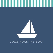 Rocking The Boat 50th Birthday Invitation