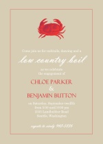 Country Boil Crab Summer Party Invitation