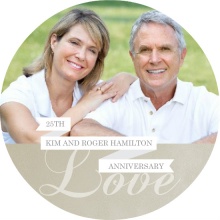 Silver Celebration 25th Anniversary Invitation