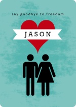 Say Goodbye to Freedom Bachelor Invitation