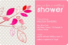 Whimsical Birds Bridal Shower Invite